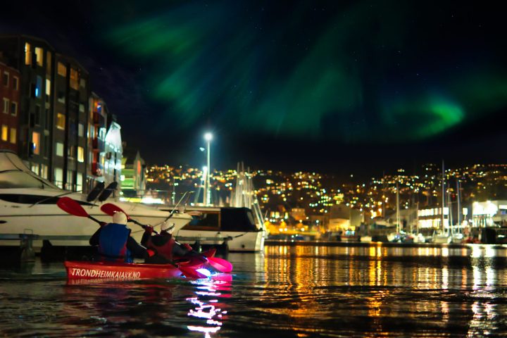 a small boat in a body of water